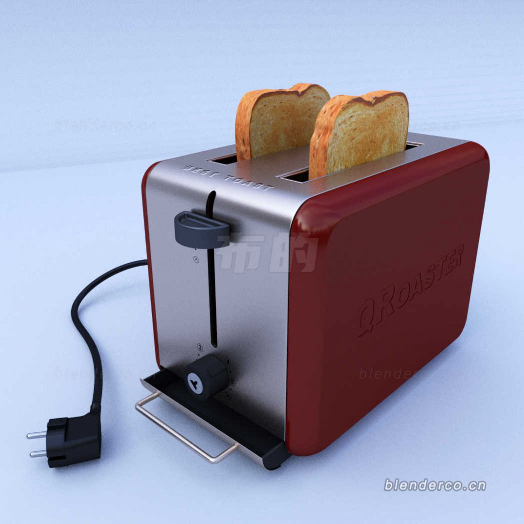 blender面包机模型-群友分享-作者不清，知道的留言