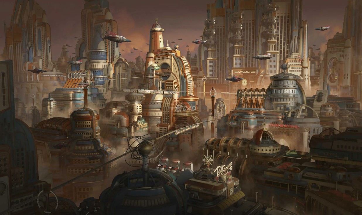Kitbash3d 原子朋克复古未来建筑3D模型 – AtomPunk-cg男孩