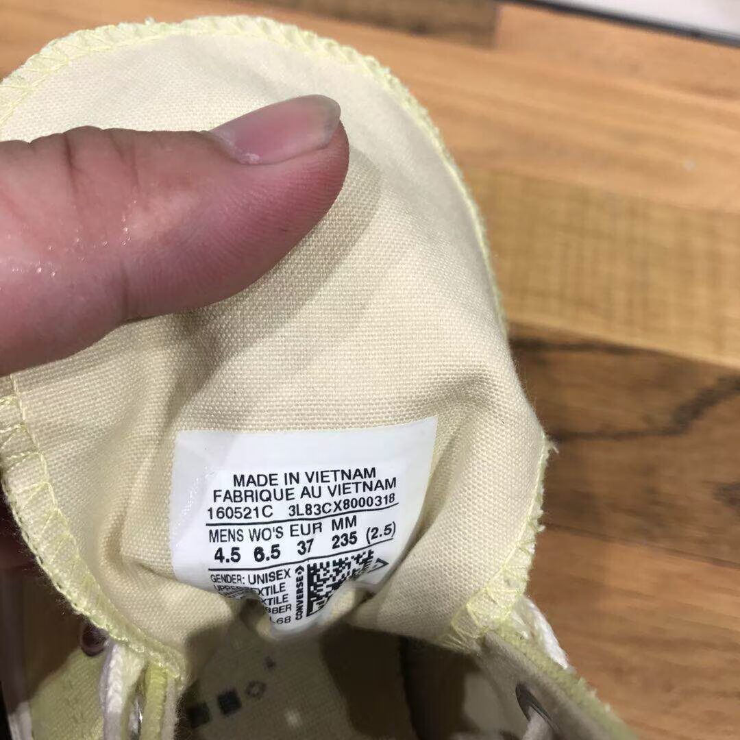 CONVERSE Giày nam Converse Giày nữ màu vàng chanh 1970S Giày cao gót màu đen Samsung 160521C bán giày thể thao