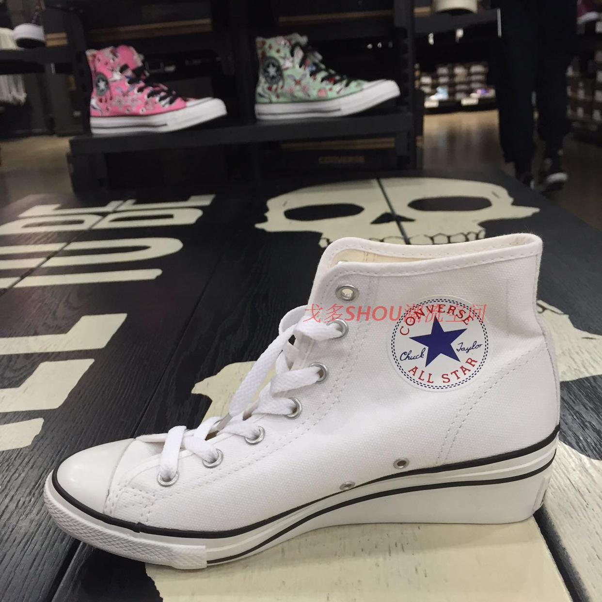CONVERSE Giày nữ nêm Giày vải nữ 547908C 537104C 537105C 537106C giày sneaker chính hãng