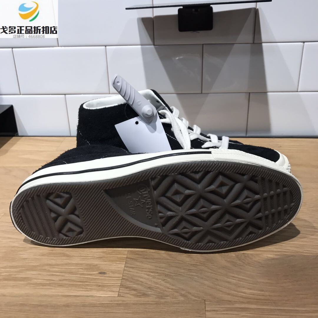 CONVEESE tiêu chuẩn mới tiêu chuẩn Converse đen Zhongbang chống lông ONE STAR giày thông thường 157701C giày the thao nam hàng hiệu