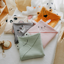 Newborn baby quilt four layers of gauze baby blanket quilt cotton quilt soft newborn spring and autumn thin cotton go out