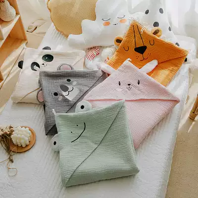 Newborn baby quilt four layers of gauze baby blanket quilt cotton quilt soft newborn spring and autumn thin cotton go out