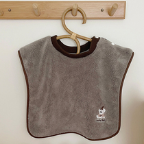 Ins Korean childrens neck wash towel Super soft kindergarten towel bib cartoon baby travel