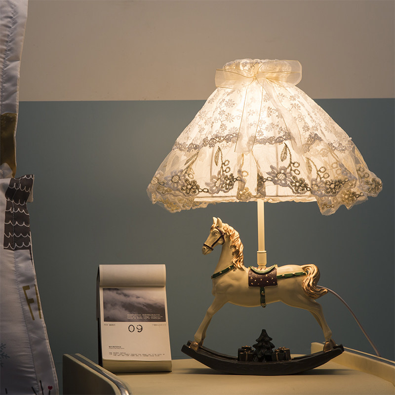 European and American Law-style Princess Children's Bedroom Bedroom Headlights Lace Cloth Art Fairy Tale Holiday Gift Children Room Decorations