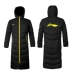 Li Ning dài xuống áo khoác bóng đá xuống áo khoác thể thao nam trên đầu gối dày áo ấm đội mũ bóng rổ Thể thao xuống áo khoác