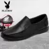 Playboy men's shoes Summer men's business casual shoes soft leather soft sole Dad shoes Driving shoes Leather shoes men