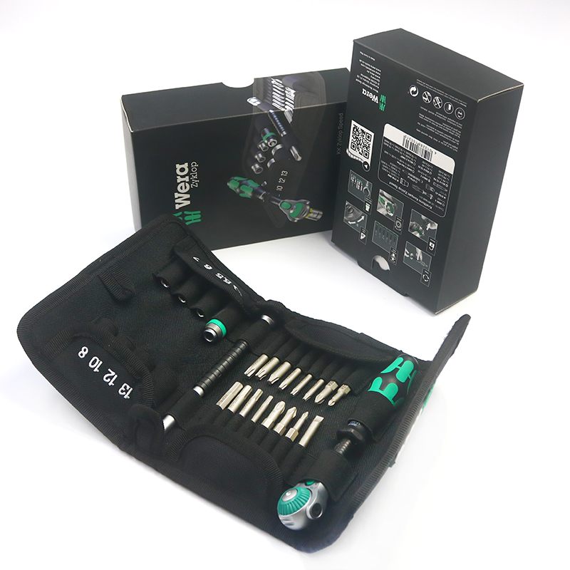 Germany Wera Vera KK Zyklop Speed 8000A1 4 inch ratchet wrench 26-piece sleeve set