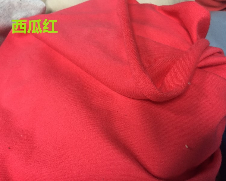 Cao cấp dệt kim cotton đàn hồi nhỏ terry thịt bò mỏng áo len vải thể thao phù hợp với quần váy quần áo vải - Vải vải tự làm vải thun cotton