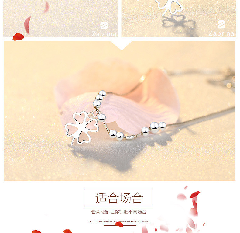 Bracelet de cheville Femme ZABRINA en Argenterie - Ref 3103530 Image 14