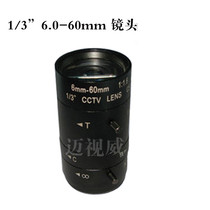 6 0-60mm megapixel wide angle manual zoom manual aperture Industrial lens Surveillance lens