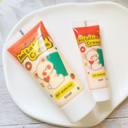 Маленькая детская кремовая заколка для волос, чехол для телефона, креативный аксессуар ручной работы, милый набор материалов, «сделай сам»