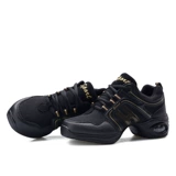 Демисезонная дышащая танцующая обувь, из натуральной кожи, мягкая подошва