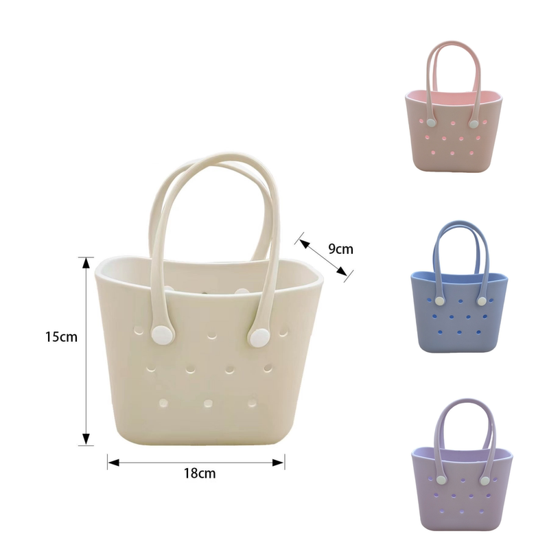 Amazon Cross-Border Handbag New Product Eva Beach Bag Hole Bag Mini Bag Multi-Color Candy Color Handbag