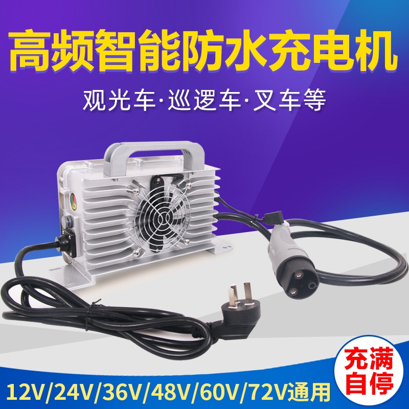 24V30A Forklift 48V25A Electric Sightseeing Car Charger 72V Four-Wheel Patrol Car Sweeper Input 110V