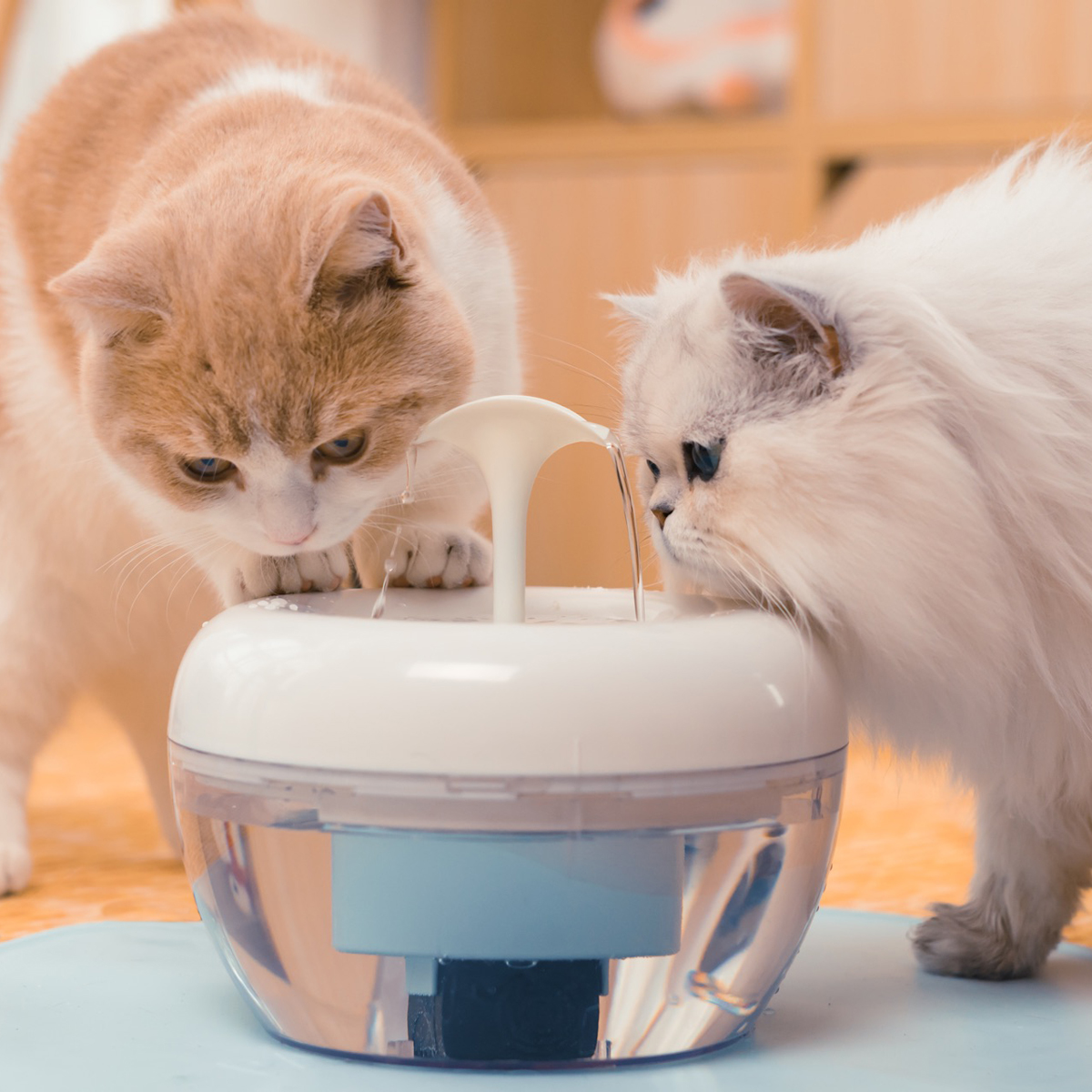 American Cool PAWOOF SMART AUTOMATIC GERMICIDAL PET DRINKING FOUNTAIN KITTY WATER DISPENSER WATER BOWL DRINKING WATER DISPENSER