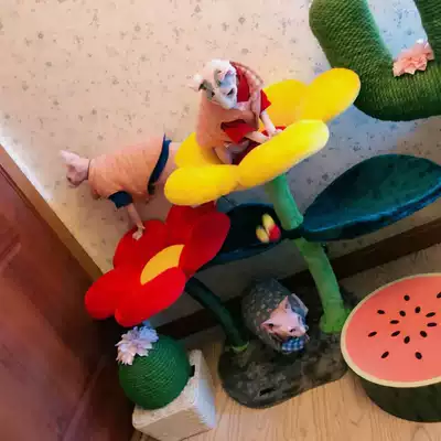 Spot Kerry color flower cat climbing frame cat toy cat jumping stand sunflower climbing frame cat toy