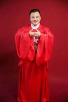 The original creation of the wedding suit Hanfu mens clothing the round-neck robe the civil officer the crane the military officer the Lion