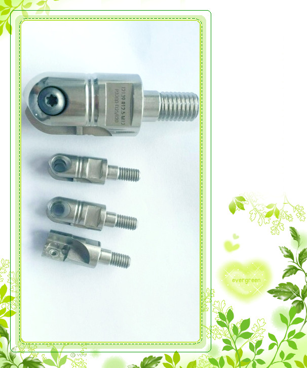Anti-seismic threaded ball cutter head replaceable locking tooth type ball end milling cutter head T2139 R5 6 R8 R10 12 5