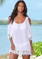 Seaside Holiday Sunscreen Beach Coat Bikini Swimsuit Blouse Sexy Bohemia Chiffon Tassel Women New