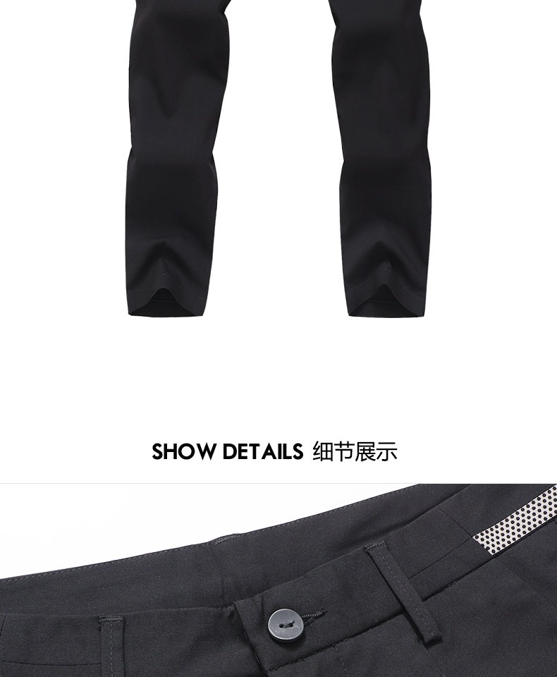 Mark Huafei quần âu nam chín điểm 2019 quần lọt khe mới mùa hè quần nam màu đen quần nam - 3/4 Jeans quần sịp