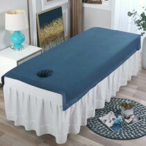 High-end beauty salon Heather Bed Linen Beauty Bed Pure color minimalist Soft Skin-care Massage Bed bedding with dongle single piece