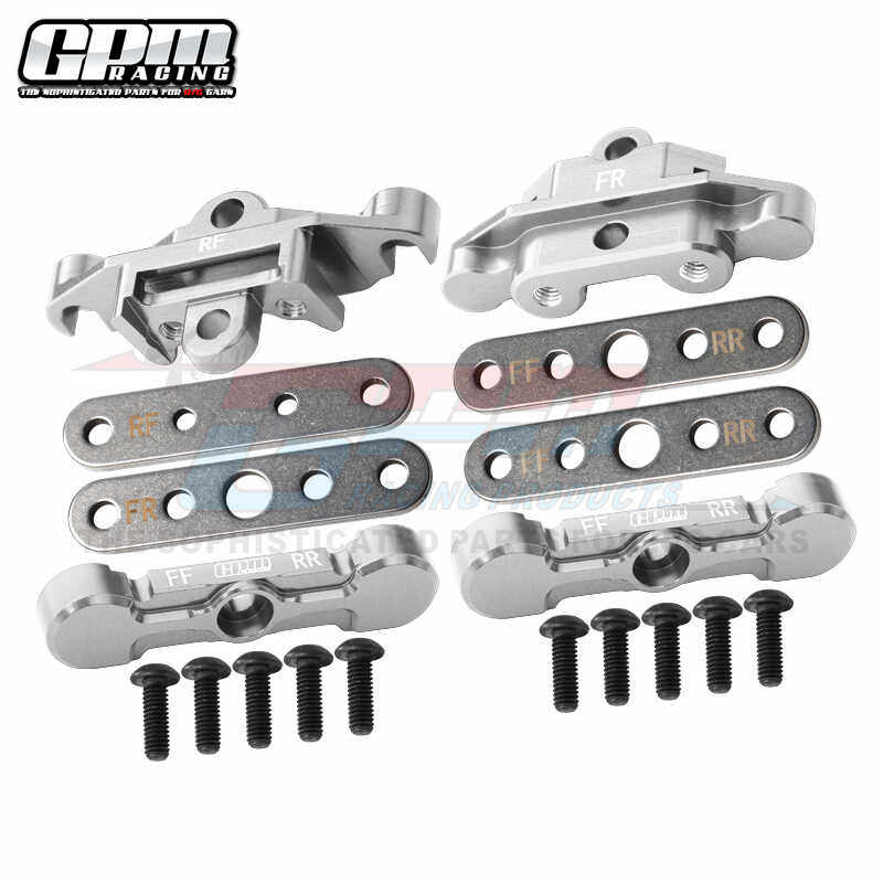 GPM Alu. Front + Rear Lower Arm Code for TRAXXAS 1/10 4WD MAXX 1/8