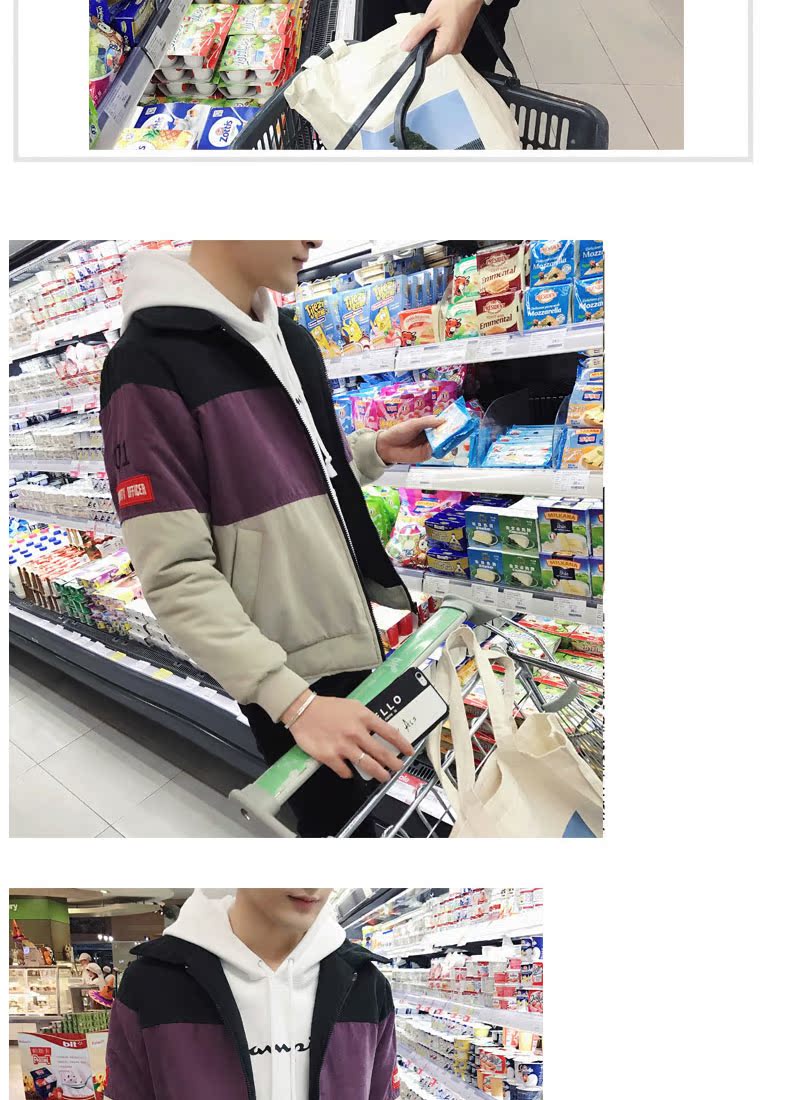 Mùa đông thủy triều thương hiệu cotton nam rộng kích thước áo khoác sinh viên dụng cụ bông áo khoác dày bóng chày quần áo nam áo khoác nỉ nam