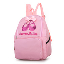 New dance bag childrens Latin dance backpack Girls ballet dance practice shoes and clothes storage bag school bag
