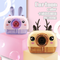 Childrens electric bunny bubble machine Girl heart ins net red girls shake sound with the same pig pig blowing bubble camera