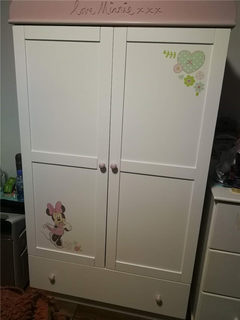 Exported to the uk, practical double-door children's room with drawers