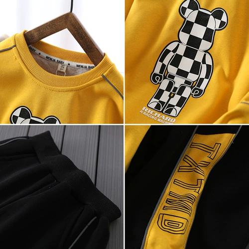 Осенняя летняя одежда, детский спортивный осенний комплект, в западном стиле, подходит для подростков