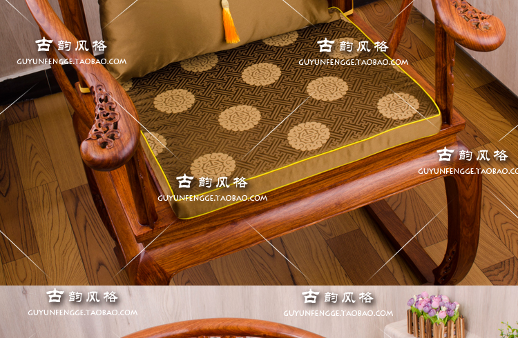 Cổ màu đỏ rắn sofa gỗ đệm thắt lưng gối Trung Quốc đệm xốp dày mat ghế đệm tùy chỉnh bộ đệm tấm trải sofa