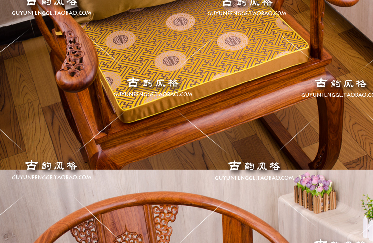 Cổ màu đỏ rắn sofa gỗ đệm thắt lưng gối Trung Quốc đệm xốp dày mat ghế đệm tùy chỉnh bộ đệm tấm trải sofa