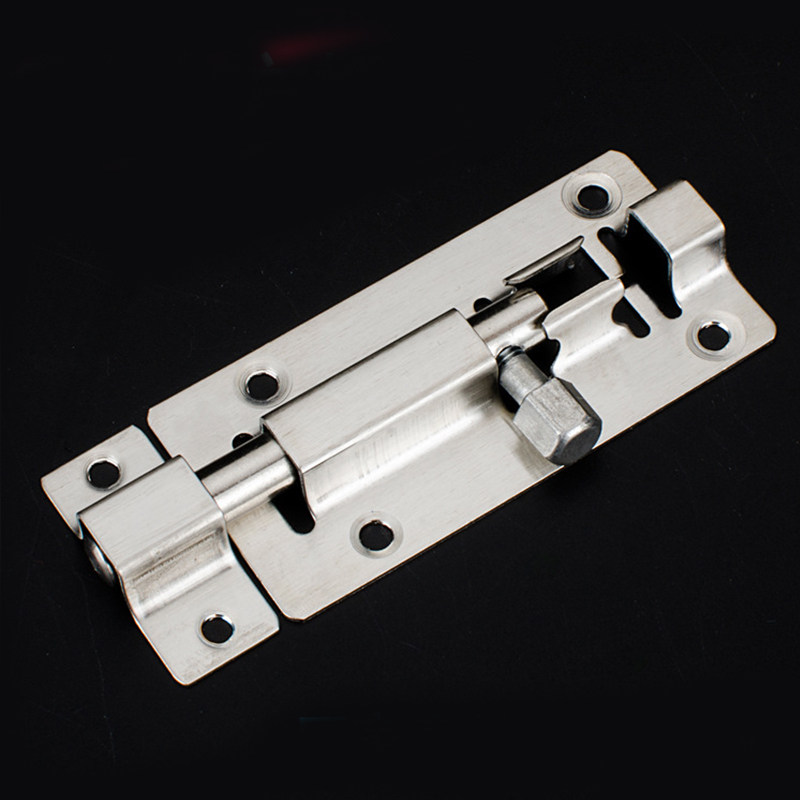 Rain Flowers Jersey Stainless Steel Right Bolt Door Bolt Door Buttoned Wood Doors And Windows Anti Theft Bolt Lock Dressing Room Thickened