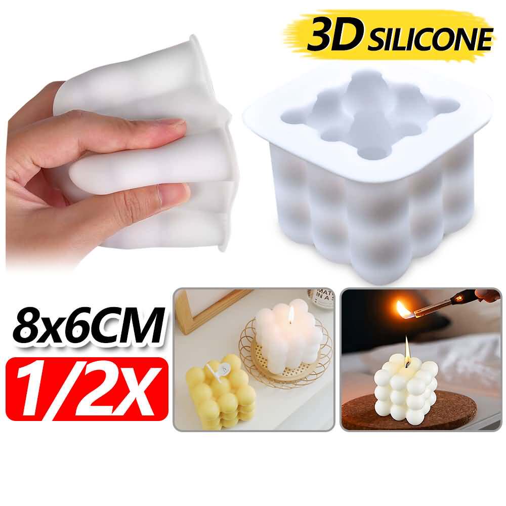Cube Candle Mould Silicone Large (Shipping in Australia)