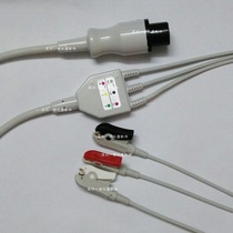 Compatible with Mindrigin Kewei Baolite three-lead ECG monitor lead line 6-pin clamp ECG lead line
