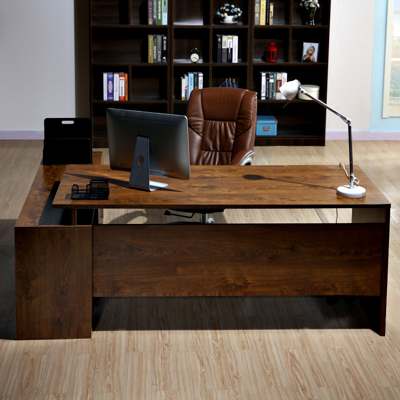 Purple Wood Forest Boss Desk Desk Corner Modern Fashion Simple Big