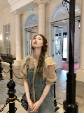 Little Jun Jun Bronni G Girl Двойной снижение возраста Эксклюзивная короткая серия джинсовая юбка для ремня женская весна и летняя новая модель