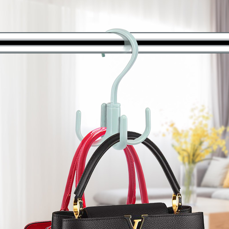 Hundreds of Good Creative Clothes Hanger Cloths Hook Hanging Clothes Hook Rotatable Scarves Silk Towels Multifunction Hanging Racks Dry Shoe Racks