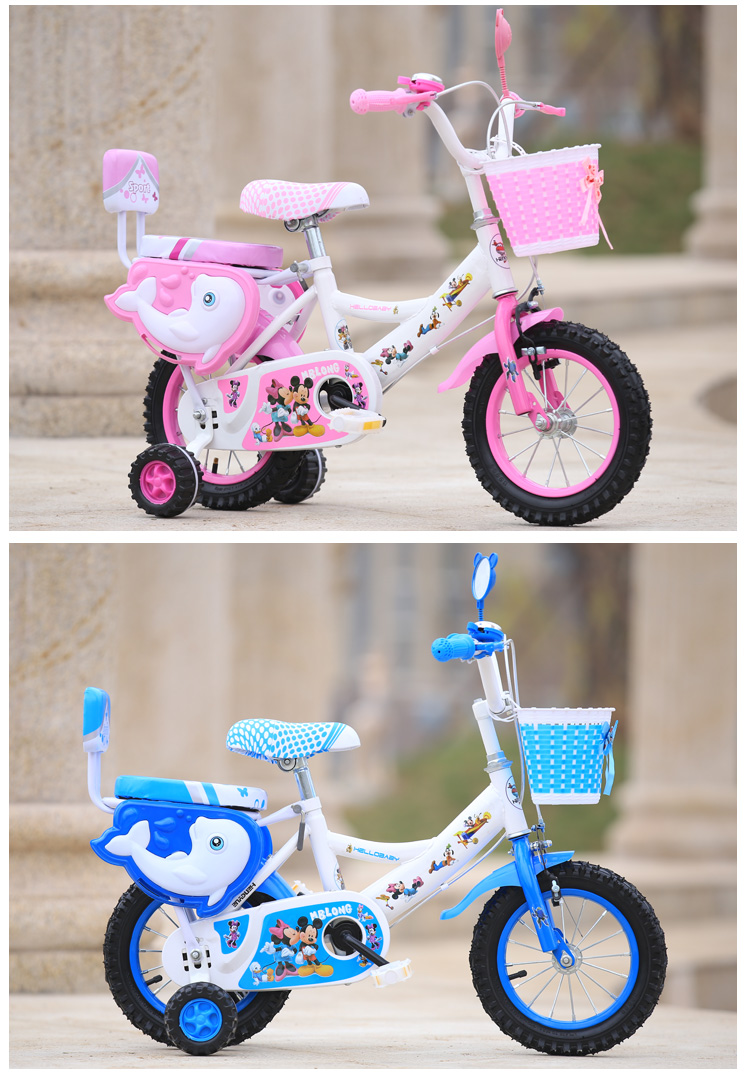 xe điện tự cân bằng Pig Peggy Children Xe đạp 2-3-6-8-10 tuổi Công chúa đạp xe đạp cân bằng bé trai bé gái xe ngựa - Smart Scooter xe thăng bằng mamma mia