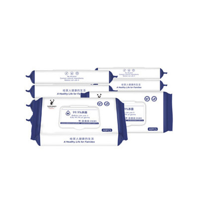 【憨贝洁】无酒精湿纸巾40抽X8包