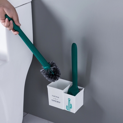 【内置香膏】壁挂式仙人掌马桶刷套装