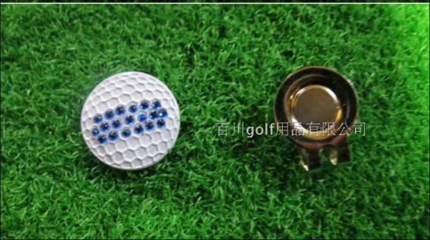 [Double 12 pre] golf rhinestone hat clip phụ kiện phụ kiện đánh dấu vị trí bóng nam và nữ