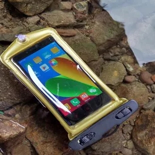 Inflatable mobile phone waterproof bag mobile phone in water not sinking air bag car key waterproof bag safety buckle rope