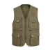 Áo vest nam trung niên mùa xuân và mùa thu ngoài trời chụp ảnh nhiều túi áo vest lỏng giặt bằng vải cotton áo ba lỗ gym Áo vest cotton