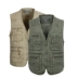 Vest nam mùa hè mỏng phần mùa xuân và mùa thu mẫu nhiều túi cộng với phân bón để tăng giải trí cho người trung niên ngoài trời vest vest béo vai