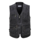 Áo vest nam ngoài trời cho người trung niên và người già mùa xuân và mùa thu bằng vải cotton cộng với phân bón XL cha nhiều túi mỡ vai
