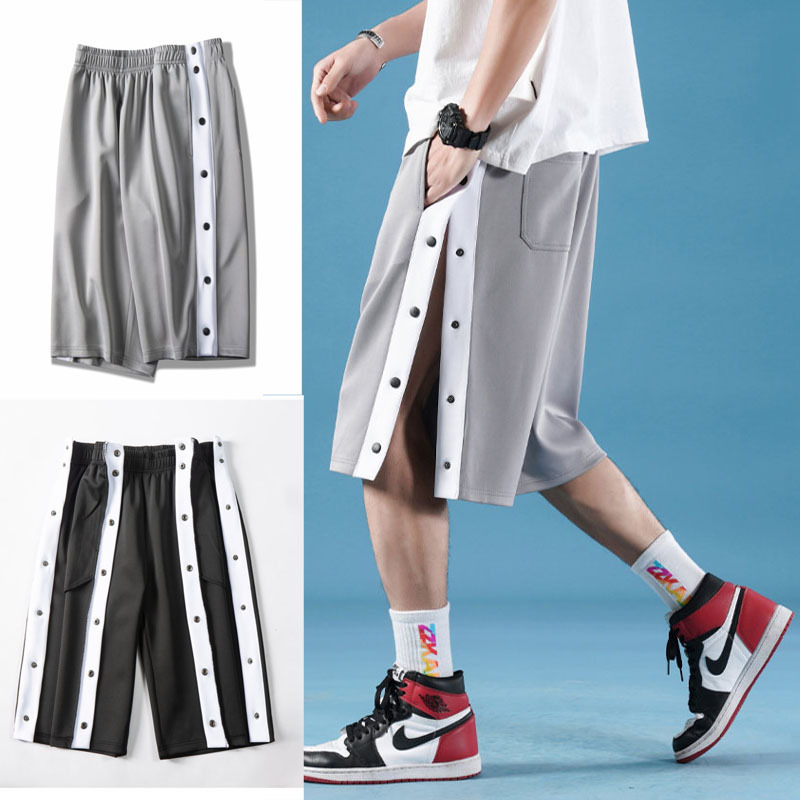 Summer Easy-To-Wear Full-Button Pants for Men and Women with Foot Injuries, Leg Fractures, and Casts, No Need to Take Off Shorts, Rehabilitation Care Pants