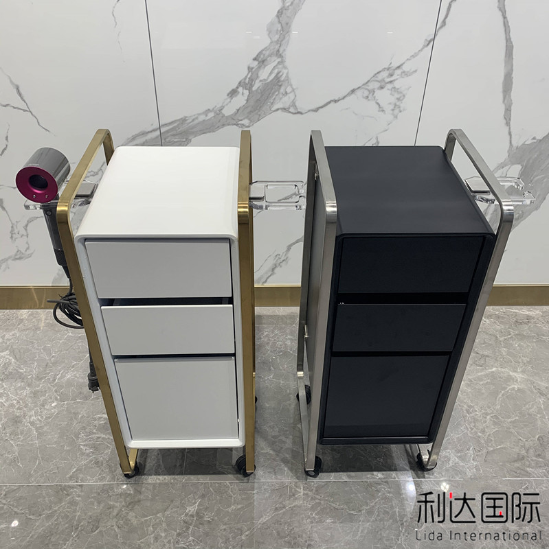 Net Red Hairdressers Small Cart Hair Salon Beauty Institute Special Tool Car With Cupboards Drawer Type Mobile Tool Cabinet